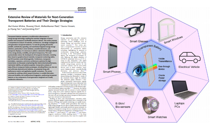 The Era of Invisible Batteries Begins: INU Professor Jun-dong Kim’s Team Presents Next-Generation Transparent Energy Storage Technology 대표이미지